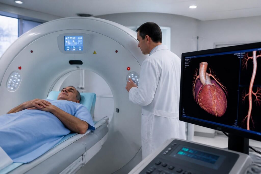 découvrez comment l'angioscanner transforme le diagnostic cardiovasculaire grâce à une imagerie précise et rapide, améliorant la détection et la prise en charge des maladies cardiaques.