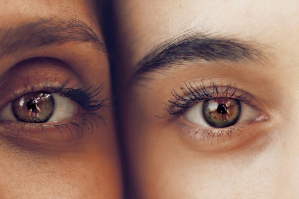 person's eyes