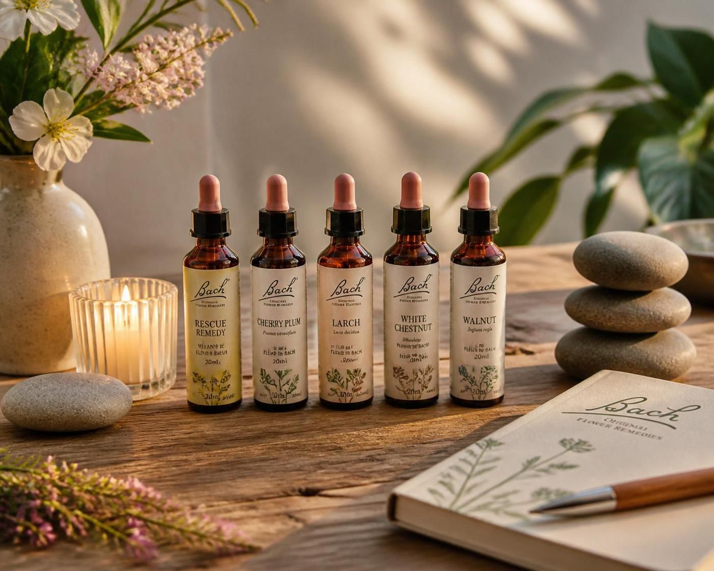 discover which natural remedies based on Bach flowers can really soothe stress and anxiety to regain serenity and well-being daily.