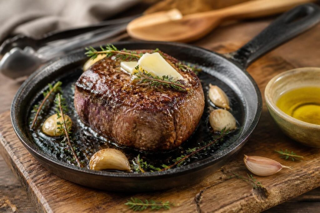 découvrez comment réussir un filet mignon à la poêle grâce à notre astuce simple pour une viande tendre et savoureuse à chaque fois.