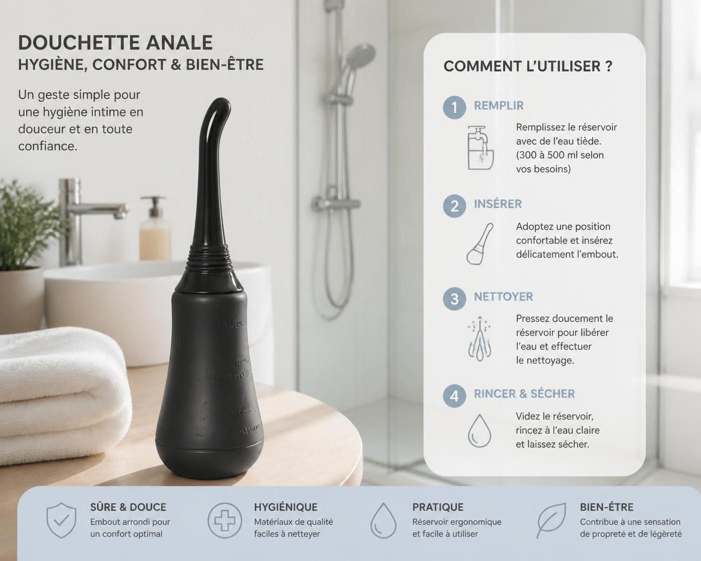 découvrez les précautions essentielles pour utiliser une douchette anale en toute sécurité et maintenir une hygiène intime optimale sans risque.