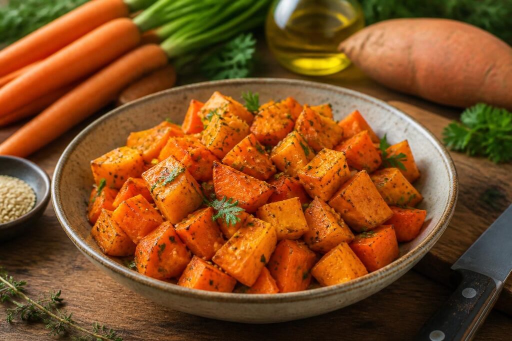 découvrez une recette saine et savoureuse alliant carottes et patate douce, parfaite pour des plats gourmands et nutritifs.
